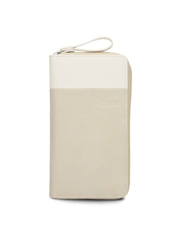 Zwei Eva Geldbörse 20 cm in nubuk linen