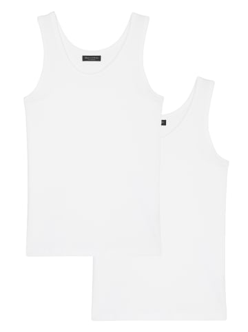 Marc O'Polo Tanktop Iconic Rib in Weiß