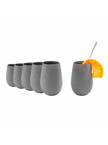 Stölzle 6er Set Becher Stones 465 ml in graphit