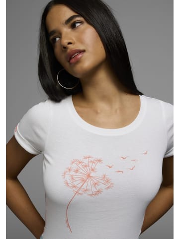 Kangaroos Kurzarmshirt in weiß