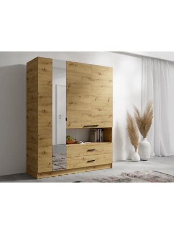 Feldmann-Wohnen Kleiderschrank Turin Eiche Artisan 158 / 54 / 200cm