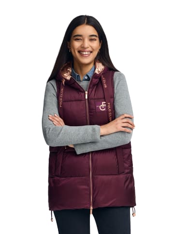 Polo Club Steppweste in Burgundisch