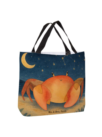 Mr. & Mrs. Panda Tasche Sternzeichen Krebs Design ohne Spruch in Weiß