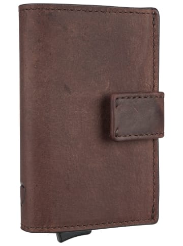 Strellson Kreditkartenetui Camden C Three E-Cage SV8F in Dark Brown