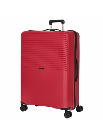 D&N Travel Line 4000 - 4-Rollen-Trolley L 76 cm (schwarz) in pink