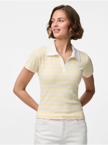 Pieces Poloshirt in Pale Banana