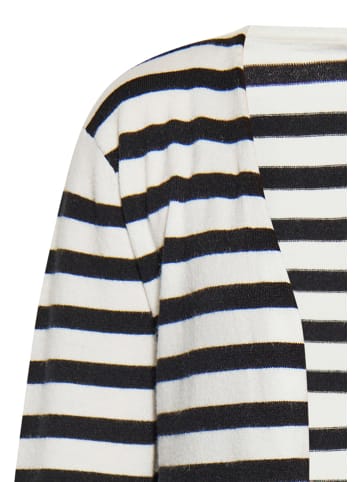 SANIKA Damen Cardigan in WEISS SCHWARZ