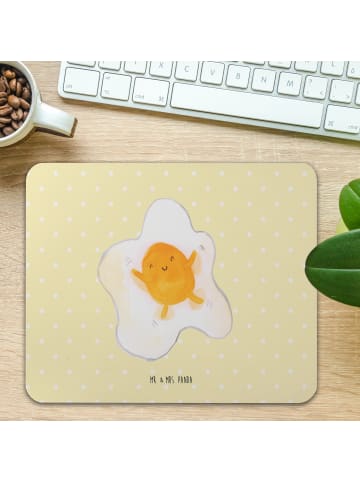 Mr. & Mrs. Panda Mouse Pad Spiegelei Ei ohne Spruch in Gelb Pastell
