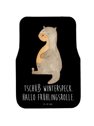 Mr. & Mrs. Panda Auto Fußmatte Otter Bauch mit Spruch in Schwarz