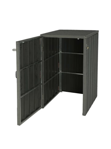 MCW 1er-/2er-WPC-Mülltonnenverkleidung J28, Grau