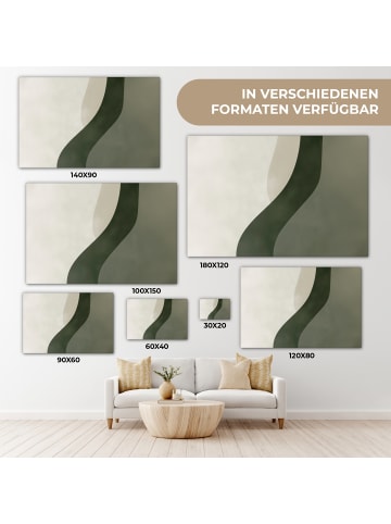 MuchoWow Leinwand Bilder Salbeigrün