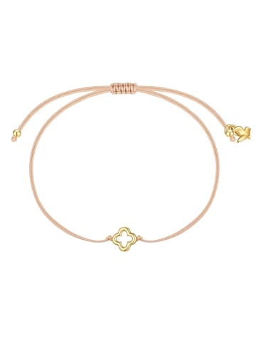Glanzstücke München Armband Kleeblatt aus Edelstahl in gelbgold in gelbgold