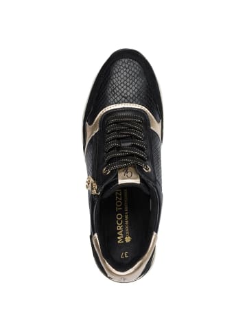 Marco Tozzi BY GUIDO MARIA KRETSCHMER Sneaker in BLACK/GOLD