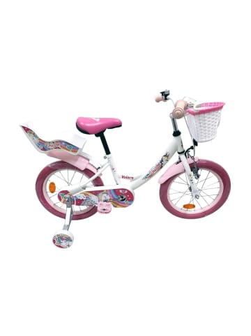 Volare Kinderfahrrad Unicorn 16 Zoll in weiß