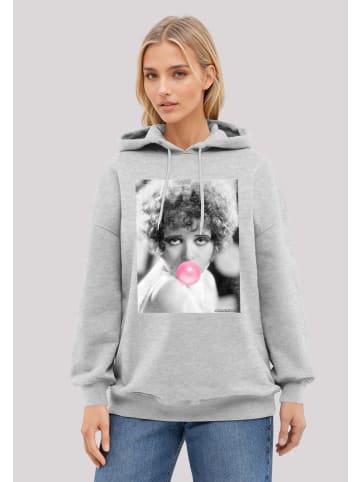 F4NT4STIC Hoodie Clara Bow Blowing Bubble Gum in grau meliert