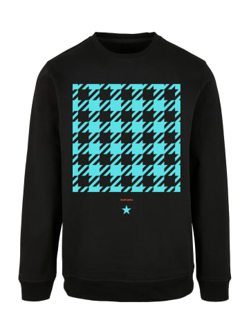 F4NT4STIC Sweatshirt Hahnentritt Karo blau in schwarz