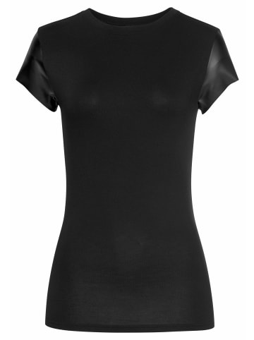 LASCANA T-Shirt in schwarz