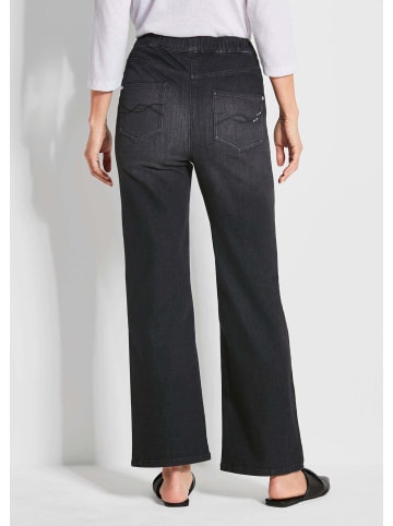 GOLDNER Schlupfjeans Bequeme Jeanshose VERA in schwarz