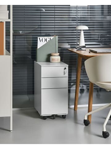 Beliani Büroschrank BOLSENA in Grau - (W) 30 x (H) 60 x (L) 45 cm