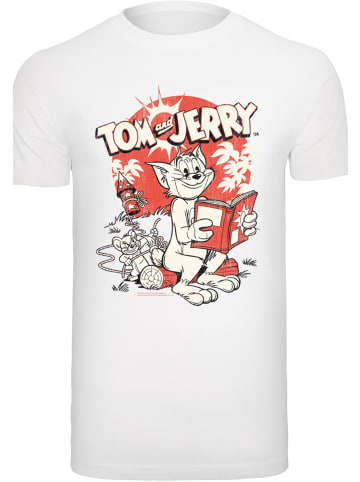 F4NT4STIC T-Shirt Tom und Jerry Rocket Prank in weiß