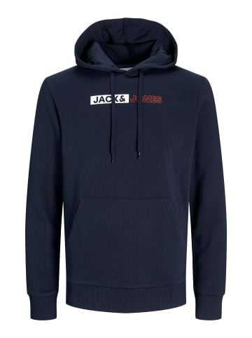 JACK & JONES PLUS Kapuzenpullover in Navy Blazer