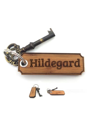 Mr. & Mrs. Panda Damen Schlüsselanhänger Hildegard mit Spruch in Pflanze