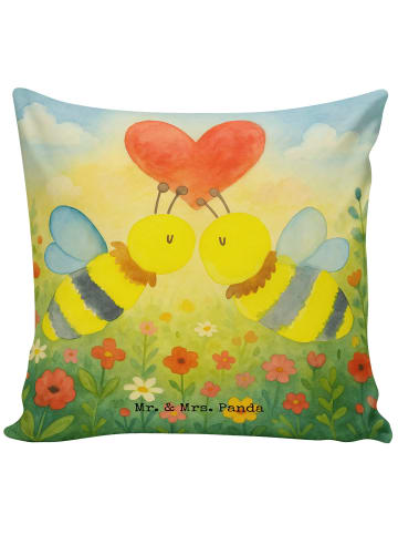 Mr. & Mrs. Panda Sofakissen Biene Liebe Design ohne Spruch in Weiß