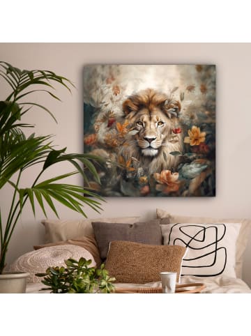 MuchoWow Leinwand Bilder Löwe