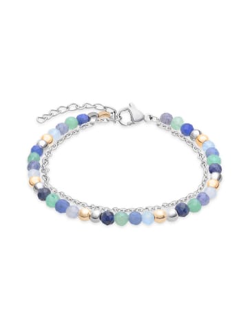 s.Oliver Fußkette Colorful Beads in silber