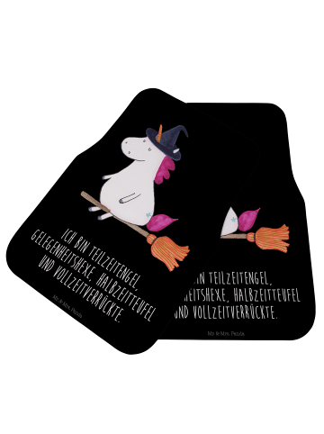 Mr. & Mrs. Panda Automatte Einhorn Hexe mit Spruch in Schwarz