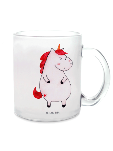 Mr. & Mrs. Panda Kaffeebecher Einhorn Wut ohne Spruch in Transparent