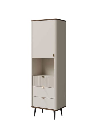 Feldmann-Wohnen Regal Marly Kaschmir / Walnuss 60 / 40 / 191cm
