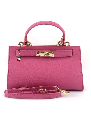 Florence Florence Umhängetasche Leder pink, fuchsia ca. 23cm