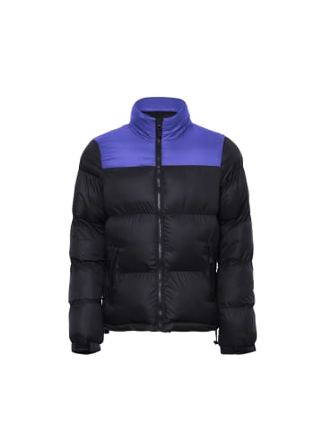 Fumo Herren Wattierte Steppjacke in Schwarz Kobalt