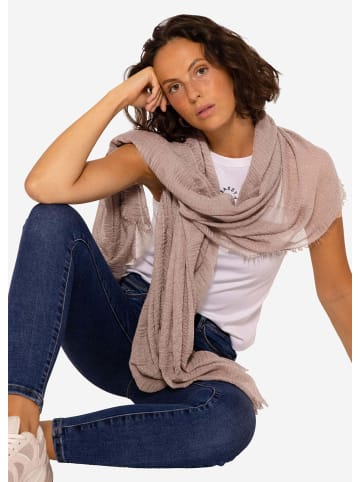 SASSYCLASSY Musselin Schal in Braun