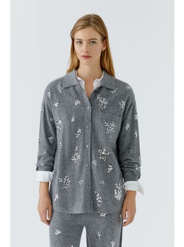 Oui Strickjacke in grey