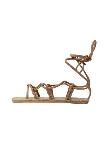 IZIA Damen Sandalen Aus Leder in Kamel