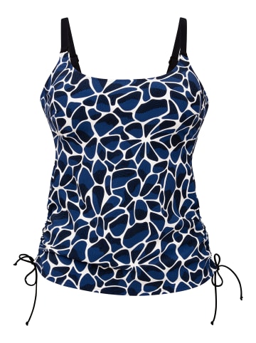 Anita Tankini-Top Blue Depths in Schwarz / Pool Blue