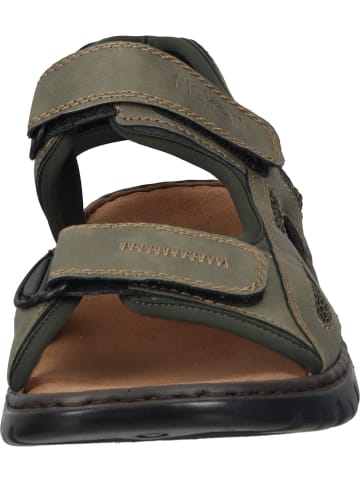 rieker Komfort-Sandalen in olive/moos/pesto