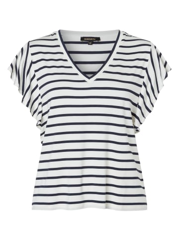 More & More Ringelshirt in jersey stripe wide off white with ink blue