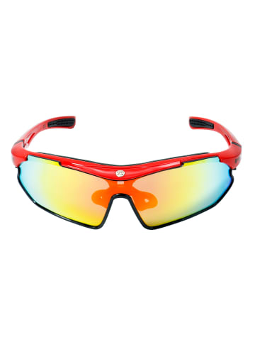 YEAZ SUNRAY Sport-Sonnenbrille rot/schwarz/rot in rot