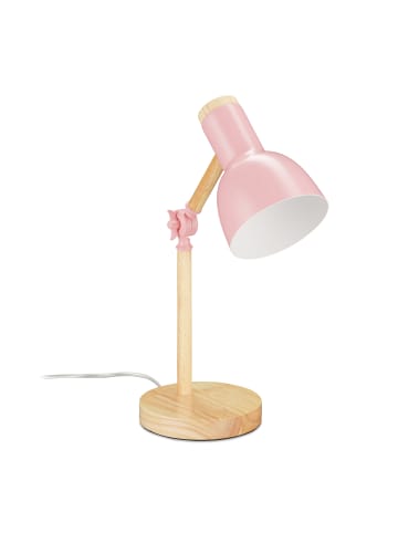 relaxdays Schreibtischlampe in Rosa