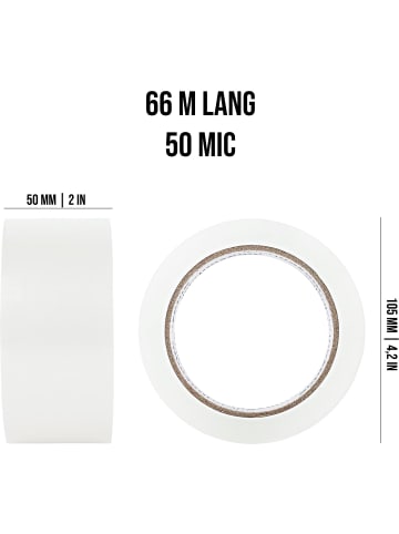 normani 6 Rollen Paketband in Transparent