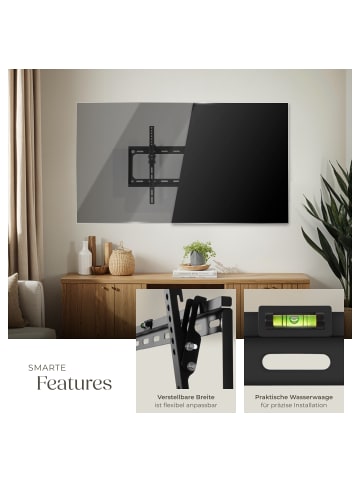 tectake Fernseherhalterung für 32-100 Zoll (81-254 cm), max. VESA 600 x 400