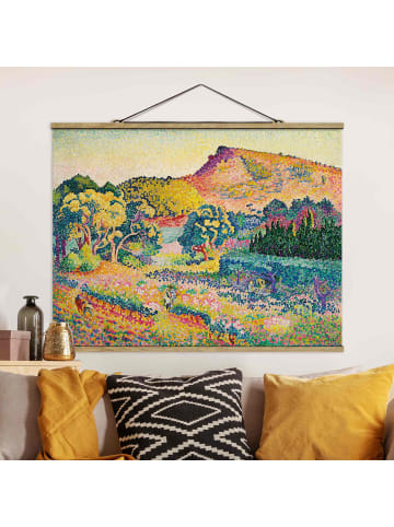 WALLART Stoffbild - Henri Edmond Cross - Landschaft mit Le Cap Nègre in Bunt