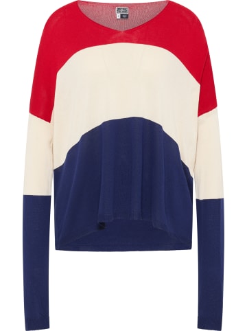 DreiMaster Maritim Damen Strickpullover in Rot Mehrfarbig