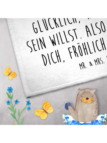 Mr. & Mrs. Panda gäste wc handtuch Schildkröte Pfeifen mit Spruch in Weiß