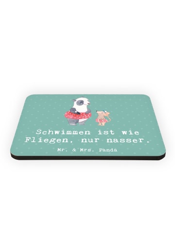 Mr. & Mrs. Panda Kühlschrankmagnet Schwimmen wie Fliegen mit Spruch in Meeresbrise