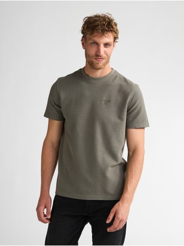 Strukturiertes T-Shirt aus Baumwolle yates in Grün