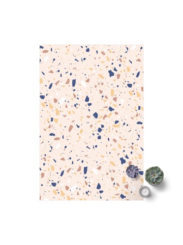 WALLART Vinyl-Teppich - Detailliertes Terrazzo Muster Padova in Creme-Beige